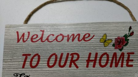 Family welcome sign